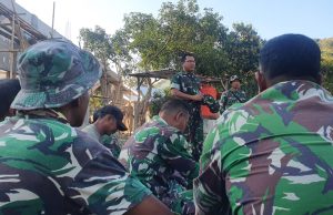 Dandim 1628/SB Berikan Arahan dan Motivasi Anggota Satgas TMMD ke 114