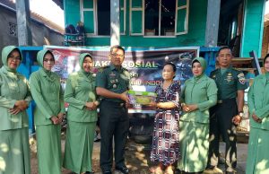 HUT TNI KE-77 Kodim 1628/SB Gelar Bhakti Sosial dan Anjangsana