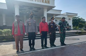 Kodim 1628/Sumbawa Barat Ikuti Apel Gabungan Kesiapsiagaan Penanggulangan Bencana