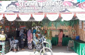 Meriahkan Harlah KSB, Stand Pameran Kodim 1628/SB dan Persit Tampil Beda