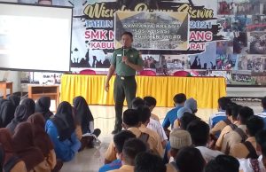 Tingkatkan Minat Generasi Muda, Kodim 1628/SB Berikan Sosialisasi Penerimaan Rekrutmen TNI – AD