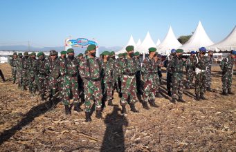Sukseskan Pergelaran MXGP Samota, Anggota Kodim 1607/Sumbawa Gelar apel Pengecekan