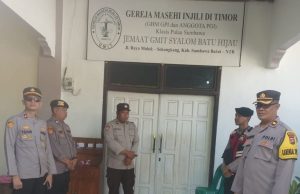 Hari Paskah, Polisi KSB Lakukan Pengamanan Tempat Ibadah Umat Kristiani