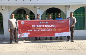 Bersama Anggota, Polsek Jereweh Gelar Bakti Religi