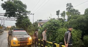 Antisipasi Cuaca Ekstrem, Polres Bima Kota Patroli Waspada