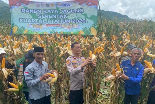 Polres Dompu Ikuti Zoom Meeting Panen Raya Jagung Kuartal I Tahun 2026