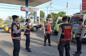 Sat Samapta Polres Bima Kota Gelar Patroli Rutin di Objek Vital SPBU