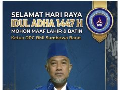 Ketua DPC BMI Sumbawa Barat Mengucapkan Selamat Hari Raya Idul Adha 1447 H